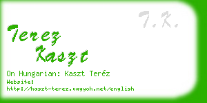 terez kaszt business card